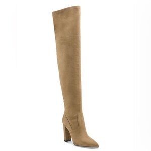 Marc Fisher Garalyn Suede Over the Knee High Heel Boots in Black - NWT
